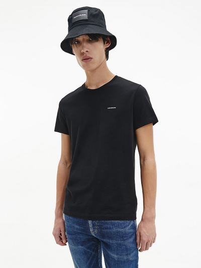 Calvin Klein Ruhák HU819053 | Calvin Klein Slim Organic Cotton Férfi Póló Fekete / Zöld